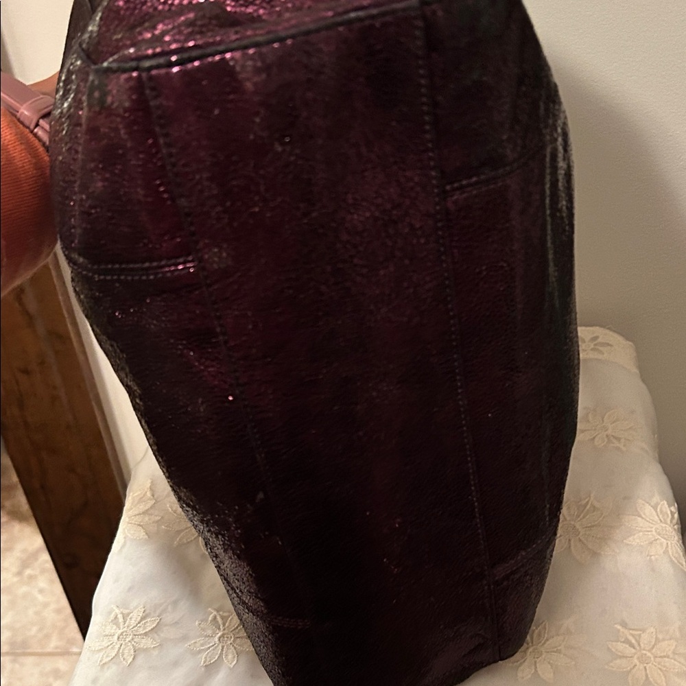 Coach Shimmering Purple Tote - Picture 12 of 16